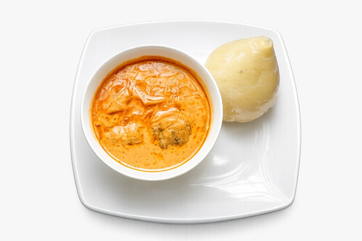 Banku with soup