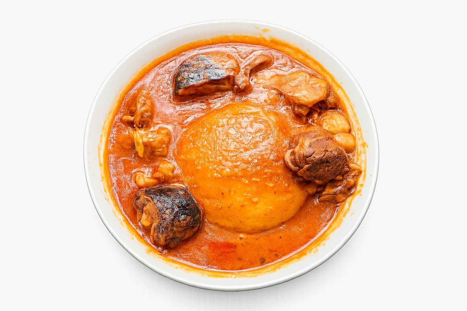 Fufu with soup